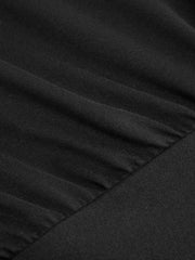 Asymmetrical Neck Drawstring Romper Curve & Plus