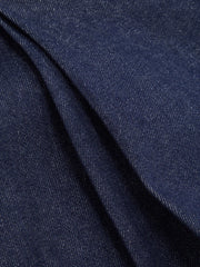 Washed Denim Low Rise Pleated Oversized Wide Leg Trousers