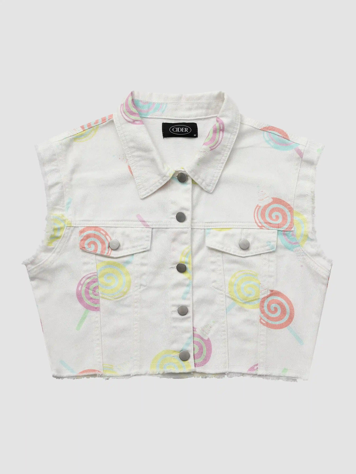 Color Lollipop Sleeveless Vest