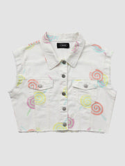 Color Lollipop Sleeveless Vest