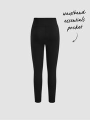 CIDERAIRY™ Mid Rise Contrast Mesh Back Pocket Leggings