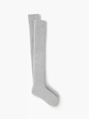 SOLID FLEECE LINED OVER THE KNEE SOCKS