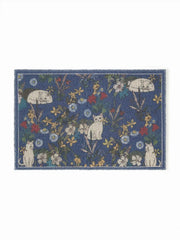 FLORAL & CAT DOOR MAT