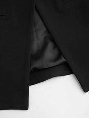 Boat Neck Split Blazer