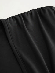 V-neck Ruched Middle Sleeve Bodysuit