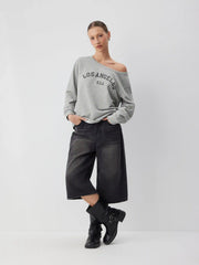 Los Angeles Graphic Terry Oversized Sweatshirt