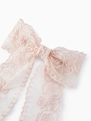 Lace Flower Bowknot Hair Clip