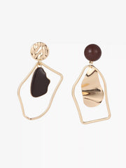 Geometric Design Drop Earrings