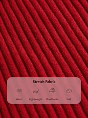 High Neck Solid Knitted Long Sleeve Top
