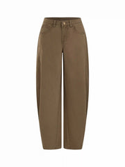 Cider Denim Low Rise Barrel-leg Jeans