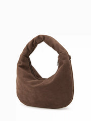 FAUX SUEDE HANDBAG