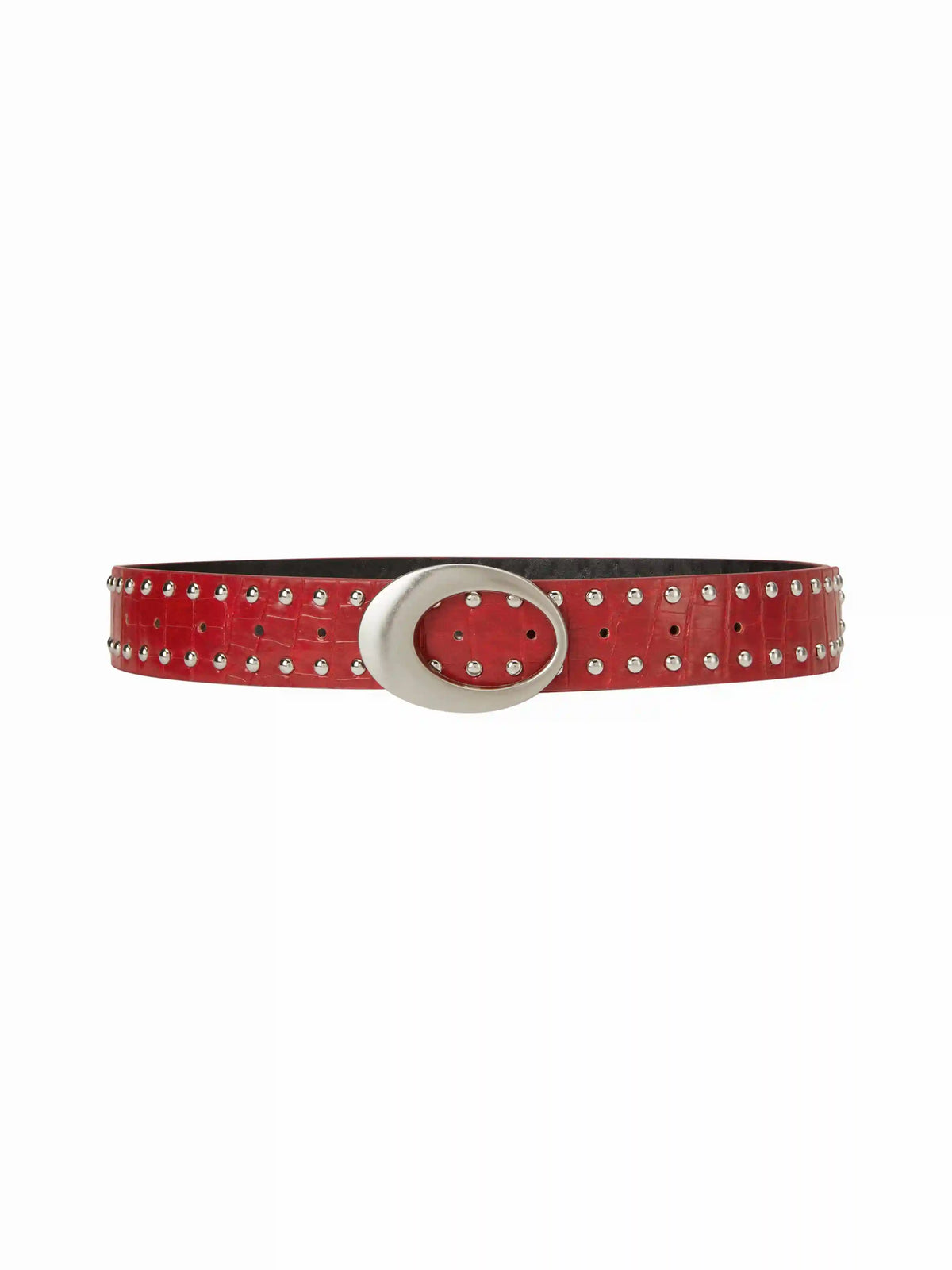 STUDDED OVAL BUCKLE BEIT