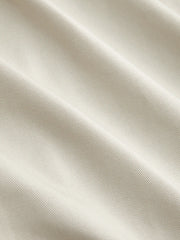 Cotton-blend Stand Collar Metal Button Detail Waistcoat