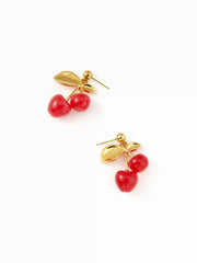 CHERRY DROP EARRINGS