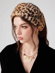 LEOPARD PRINT FUZZY HEADBAND