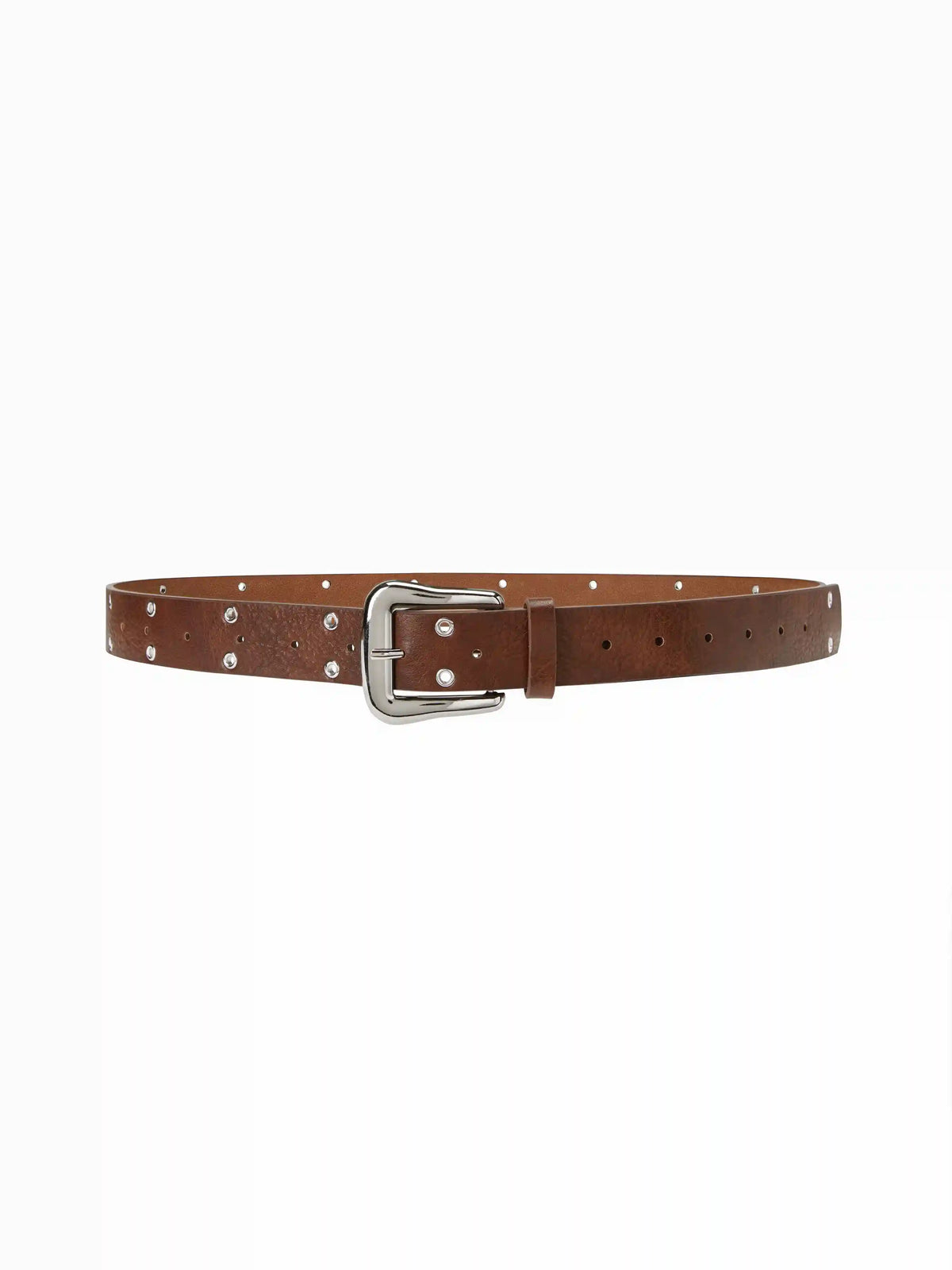EYELET EMBELLISHED BUCKLE BELT