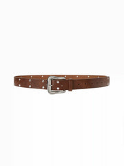 EYELET EMBELLISHED BUCKLE BELT