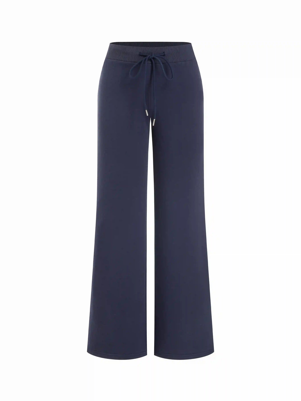 Cotton-blend Low Rise Drawstring Straight Leg Trousers