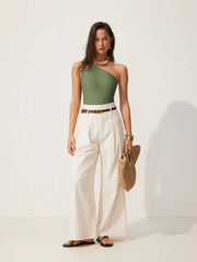 High Rise Linen Trousers